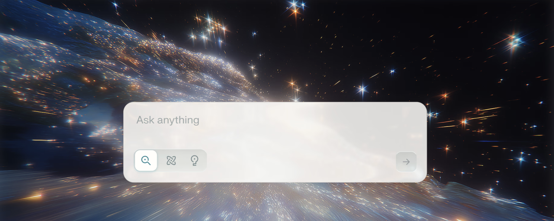 Comet Browser Interface - Ask anything met AI-powered zoekfuncties